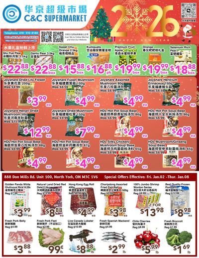C&C Supermarket Flyer January 2 to 8