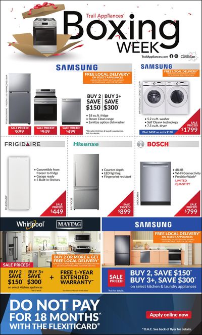 Trail Appliances (AB & SK) Flyer January 1 to 7