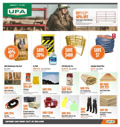 UFA Co-operative Limited Flyer January 2 to 27