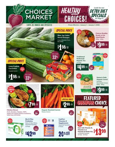 Choices Market Flyer January 1 to 7