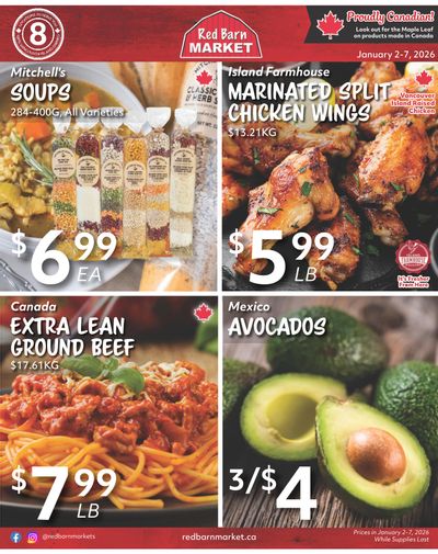 Red Barn Market Flyer January 2 to 7