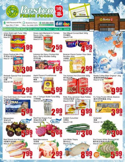 BestCo Food Mart (Ajax) Flyer January 2 to 8