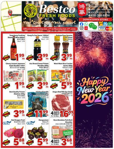 BestCo Food Mart (Downtown Toronto) Flyer January 2 to 8