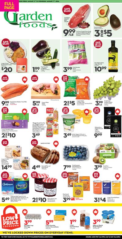 Garden Foods Flyer January 2 to 7