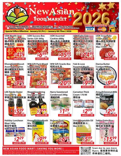 New Asian Food Market Flyer January 2 to 8