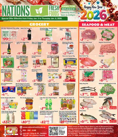 Nations Fresh Foods (Hamilton) Flyer January 2 to 8