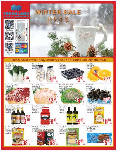 FreshLand Supermarket Flyer January 2 to 8