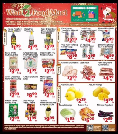 Wan 2 Food Mart Flyer January 2 to 8