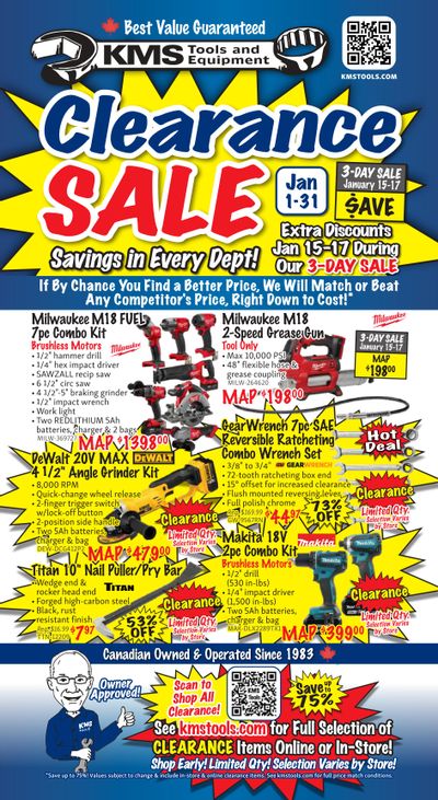 KMS Tools and Equipment Flyer January 1 to 31