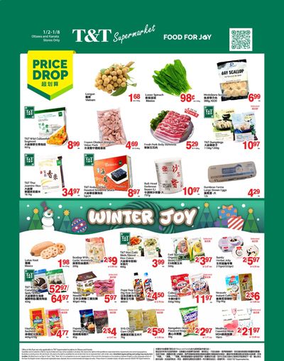 T&T Supermarket (Ottawa & Kanata) Flyer January 2 to 8