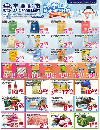 Asia Food Mart Flyer January 2 to 8