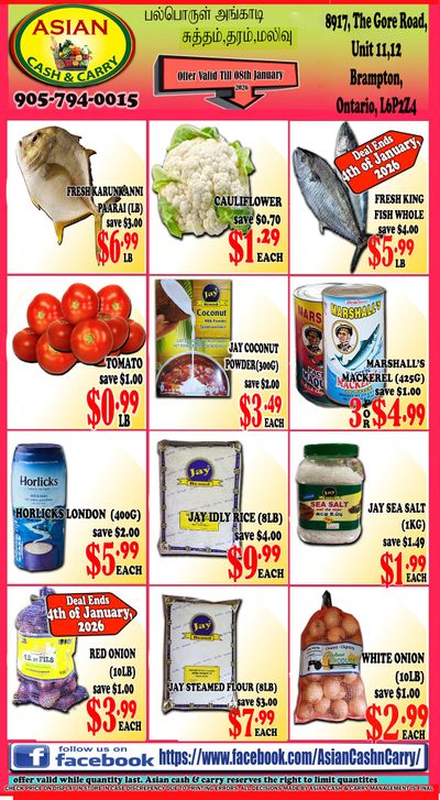 Asian Cash & Carry Flyer January 2 to 8