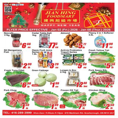 Jian Hing Foodmart (Scarborough) Flyer January 2 to 8