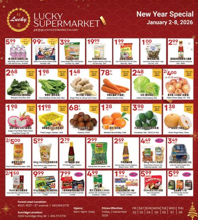 Lucky Supermarket (Calgary) Flyer January 2 to 8
