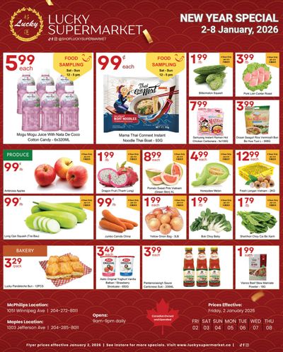 Lucky Supermarket (Winnipeg) Flyer January 2 to 8