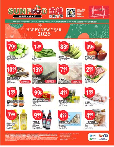 Sunfood Supermarket Flyer January 2 to 8