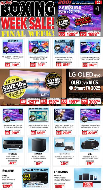 2001 Audio Video Flyer January 2 to 8