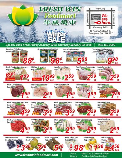 Fresh Win Foodmart Flyer January 2 to 8