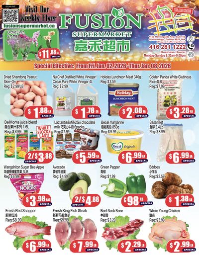 Fusion Supermarket (Scarborough) Flyer January 2 to 8