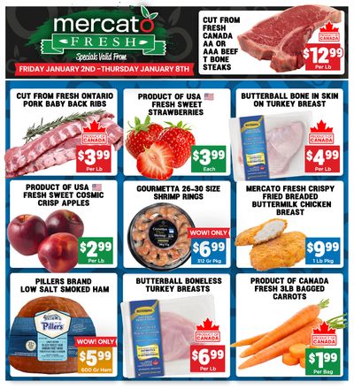 Mercato Fresh Flyer January 2 to 8