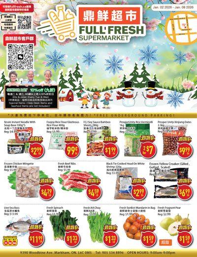 Full Fresh Supermarket Flyer January 2 to 8
