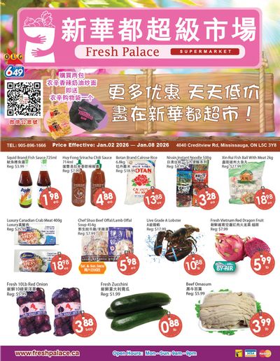 Fresh Palace Supermarket Flyer January 2 to 8