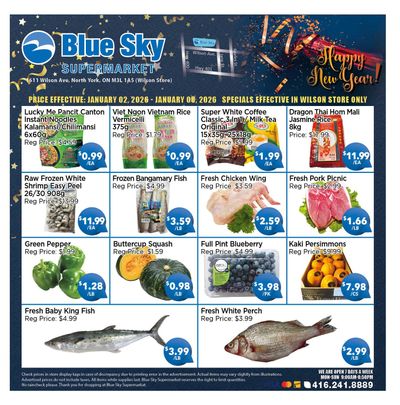 Blue Sky Supermarket (North York) Flyer January 2 to 8
