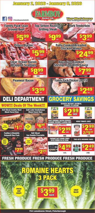 Farmboy Peterborough Flyer January 2 to 8