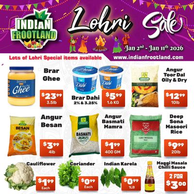 Indian Frootland Flyer January 2 to 11