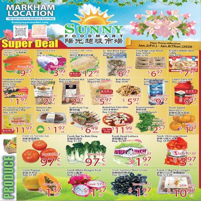 Sunny Foodmart (Markham) Flyer January 2 to 8