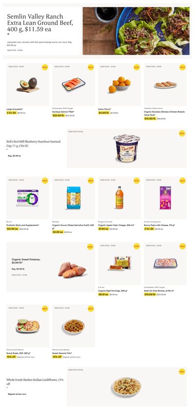 Whole Foods Market (ON) Flyer January 2 to 6