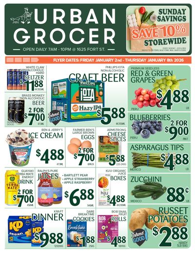 Urban Grocer Flyer January 2 to 8