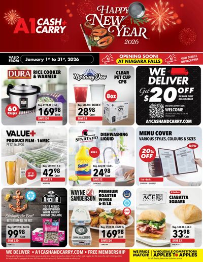 A-1 Cash and Carry Flyer January 1 to 31