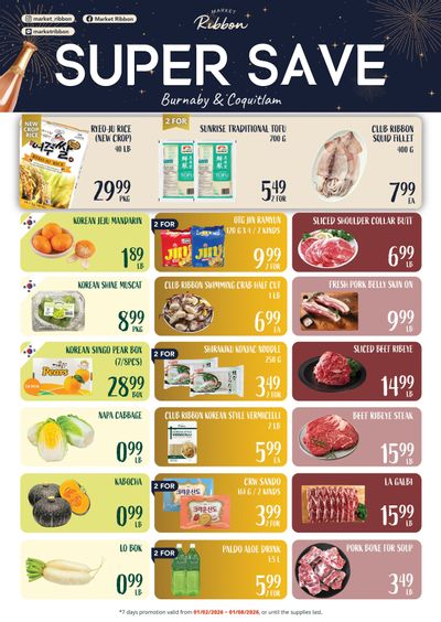 Market Ribbon Flyer January 2 to 8