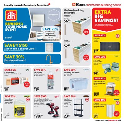 Home Hardware Building Centre (BC) Flyer January 1 to 14