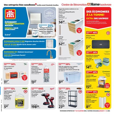 Home Hardware Building Centre (QC) Flyer January 1 to 14
