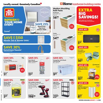 Home Hardware Building Centre (Atlantic) Flyer January 1 to 14