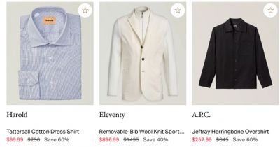Harry Rosen Canada: Sale up to 60% off