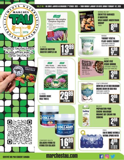 Marches Tau Flyer January 5 to February 1