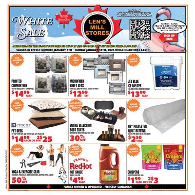 Len's Mill Stores Flyer January 5 to 18