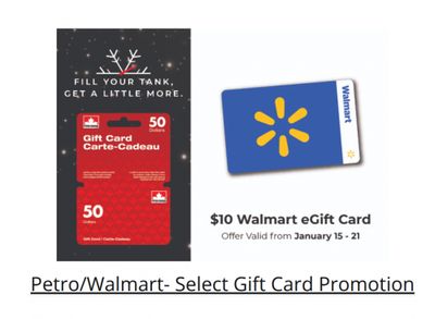 Walmart Canada Gift Card Offers January 15th – 22nd
