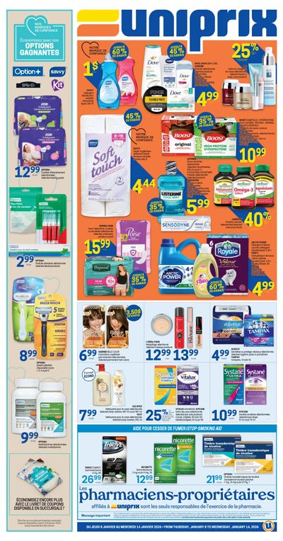 Uniprix Flyer January 8 to 14