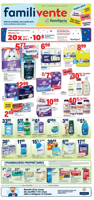 Familiprix Sante Flyer January 8 to 14