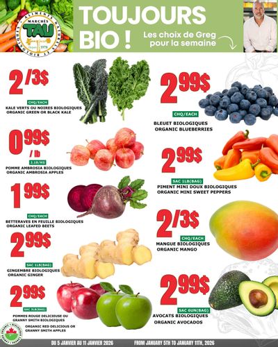 Marches Tau Produce Flyer January 5 to 11