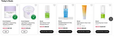 Sephora Canada Daily Skincare Deals: Save 50% Off + FREE Shipping + Free Skincare Sample Set with $45 Purchase