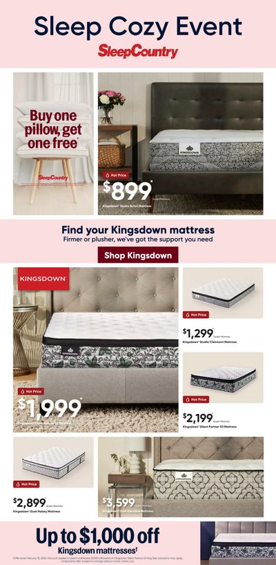Sleep Country Flyer January 7 to 20