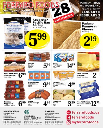 Ferraro Foods Monthly Flyer January 6 to February 2