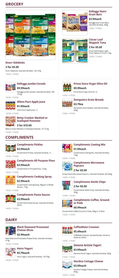 Kudrinko's Flyer January 6 to 19