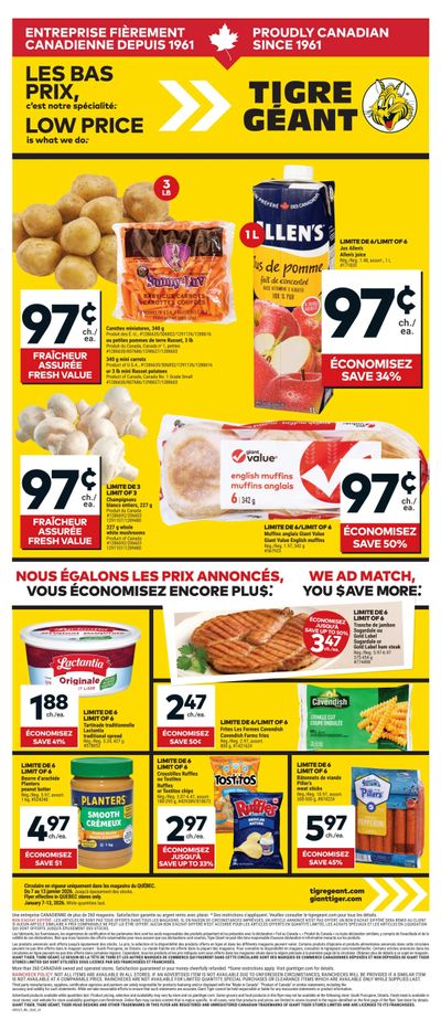 Tigre Géant Flyer January 7 to 13
