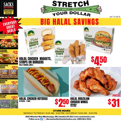 Sacks Food Co. Flyer January 7 to 20